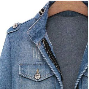 Denim Jacket Large women's loose